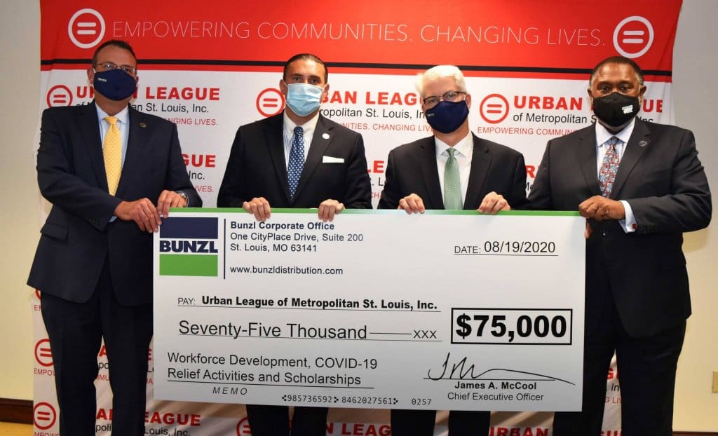 Urban League Donation Bunzl Donates to Urban League